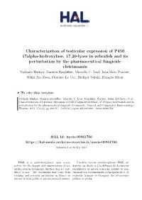 Characterization of Testicular Expression of P450 17Alpha-Hydroxylase, 17,20-Lyase in Zebrafish and Its Perturbation by the Phar
