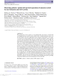 Dissecting Galaxies: Spatial and Spectral Separation of Emission Excited by Star Formation and AGN Activity