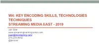 Encoding H.264 Video for Streaming and Progressive Download