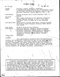 A Computerized Questionnaire for the Dialectal Survey of the Upper