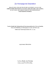 (Algae and Chironomids) from Kenyan Saline Lakes (Bogoria and Nakuru): Evaluation and Verification of Two Compartment Toxicokinetic Models