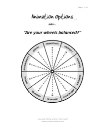 Animation Options Production Balance Booklet