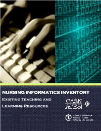 CASN Nursing Informatics Inventory