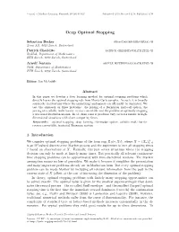 Deep Optimal Stopping