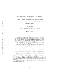 Fast and Exact Analysis for LRU Caches∗†