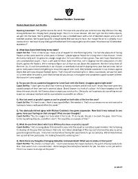 Oakland Raiders Transcript