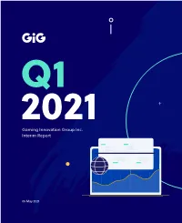 Q1 2021 Gaming Innovation Group Inc