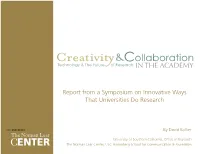 Report from the Symposium by David Bollier