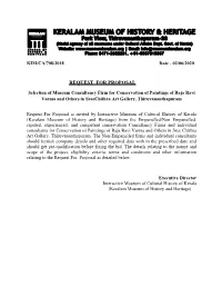 REQUEST for PROPOSAL : Selection of Museum Consultancy
