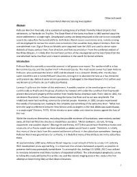 1 Chloe Sutkowski Pellissier Ranch Remote Sensing Investigation Abstract Pellissier Ranch in Riverside, CA Is a Potential Restin