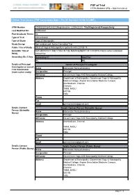 CTRI Trial Data