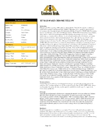 EF MAXOPAKE CHROME YELLOW Product Overview Product Code PADE2020 Instructions Industry Inks Dark Garments
