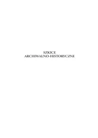 Szkice Archiwalno-Historyczne Nr 7 (2011)