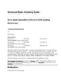 Advanced Bash-Scripting Guide