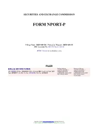 BAILLIE GIFFORD FUNDS Form NPORT-P Filed 2021-05-24