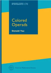 Colored Operads