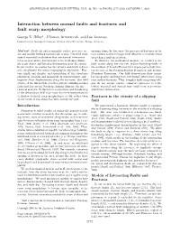 Interaction Between Normal Faults and Fractures and Fault Scarp Morphology
