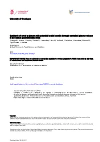 Glucans with Potential Health Benefits Through Controlled Glucose Release in the Human