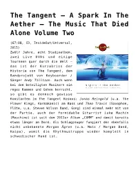 The Music That Died Alone Volume Two