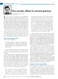 The Nocebo Effect in Current Practice