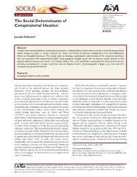 The Social Determinants of Conspiratorial Ideation