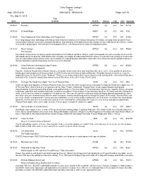 09/30/2016 Daily Program Listing II 07/27/2016 Page 1 of 119