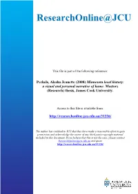 Minnesota Local History: a Visual and Personal Narrative of Home