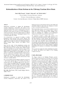 Rationalization of Rain Stations in the Ciliwung Cisadane River Basin
