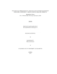 The Effect of Sprint Interval Training and Intermittent Hypoxic Exposure on Efficiency and Economy in Healthy Subjects