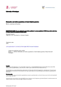 University of Groningen Kinematics and Stellar Populations of Dwarf