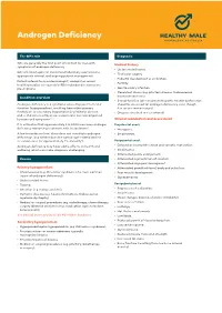 Androgen Deficiency