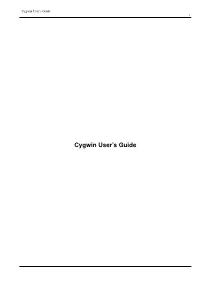Cygwin User's Guide