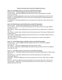 Doane University Open Results for Midland University Mens 133 - David Berg's Place Is 1St and Has Scored 28.00 Team Points