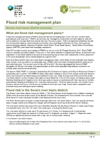 Flood Risk Management Plan