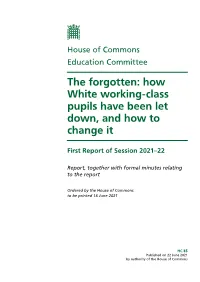 How White Working-Class Pupils Have Been Let Down, and How to Change It