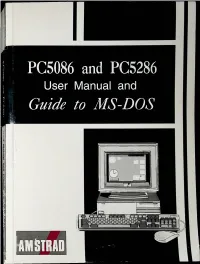 PC5086 and PC5286 Guide to MS-DOS