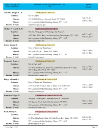 Senate & Assembly Members Email List (PDF; 674KB)