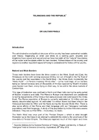 Telangana and the Republic1