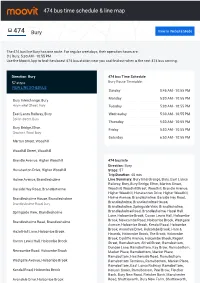 474 Bus Time Schedule & Line Route