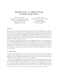 Fixpoint Logic Vs. Infinitary Logic in Finite-Model Theory