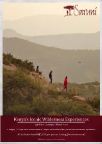 Kenya's Iconic Wilderness Experiences
