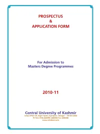 Prospectus & Application Form