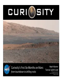 Curiosity's First Six Months on Mars