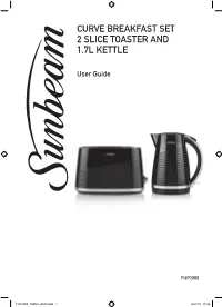 Curve Breakfast Set 2 Slice Toaster and 1.7L Kettle