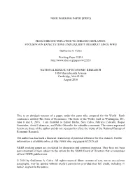 From Chronic Inflation to Chronic Deflation: Focusing on Expectations and Liquidity Disarray Since Wwii