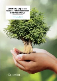 Genetically Engineered Plants: a Potential Solution to Climate Change