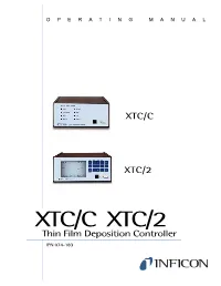 074-183X XTC/C XTC/2 Operating Manual