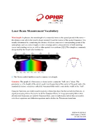 5.Laser Vocabulary