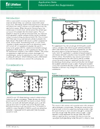 Inductive Load Arc Suppression Application Note
