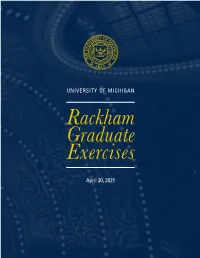 Rackham Graduate Exercises
